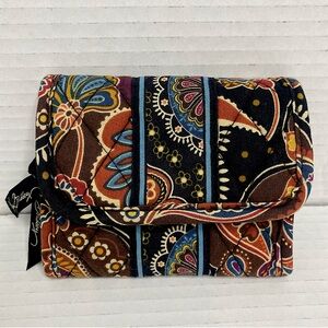 Vera Bradley Brown Multi Paisley Quilted Wallet